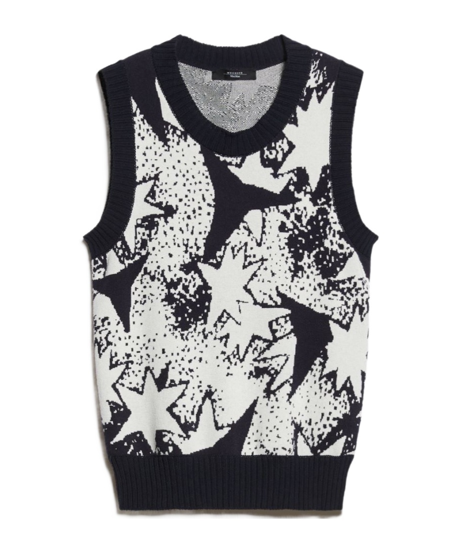 Weekend Max Mara Sleeveless Round Neck Top In Black