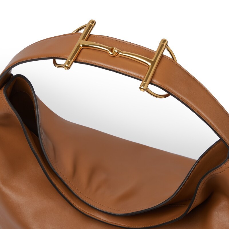 Gucci Beatrix Large Leather Shoulder Bag In Metallic