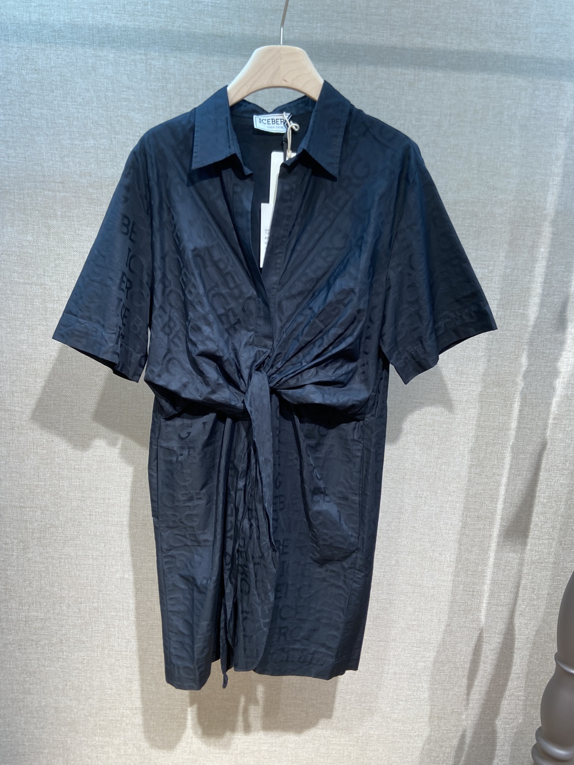 Iceberg Short Sleeve Dress In Blue
