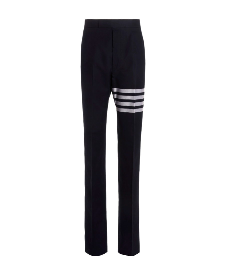 Thom Browne 4-bar Stripe Tailored Trousers In Black