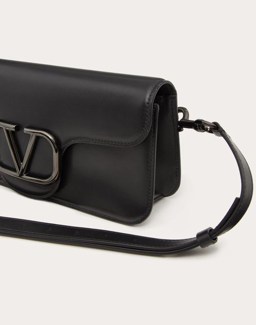 Valentino Vlogo Shoulder Bag In Black