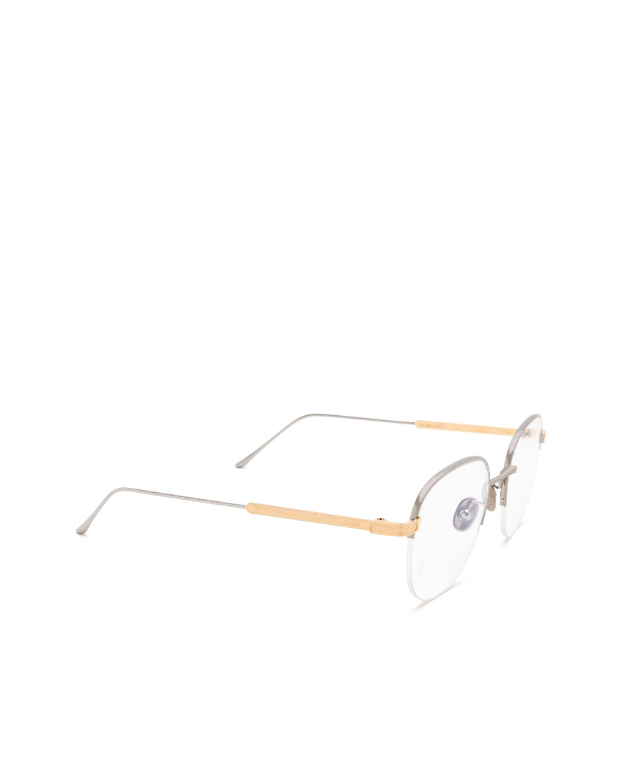 Cartier Round Frame Glasses In White