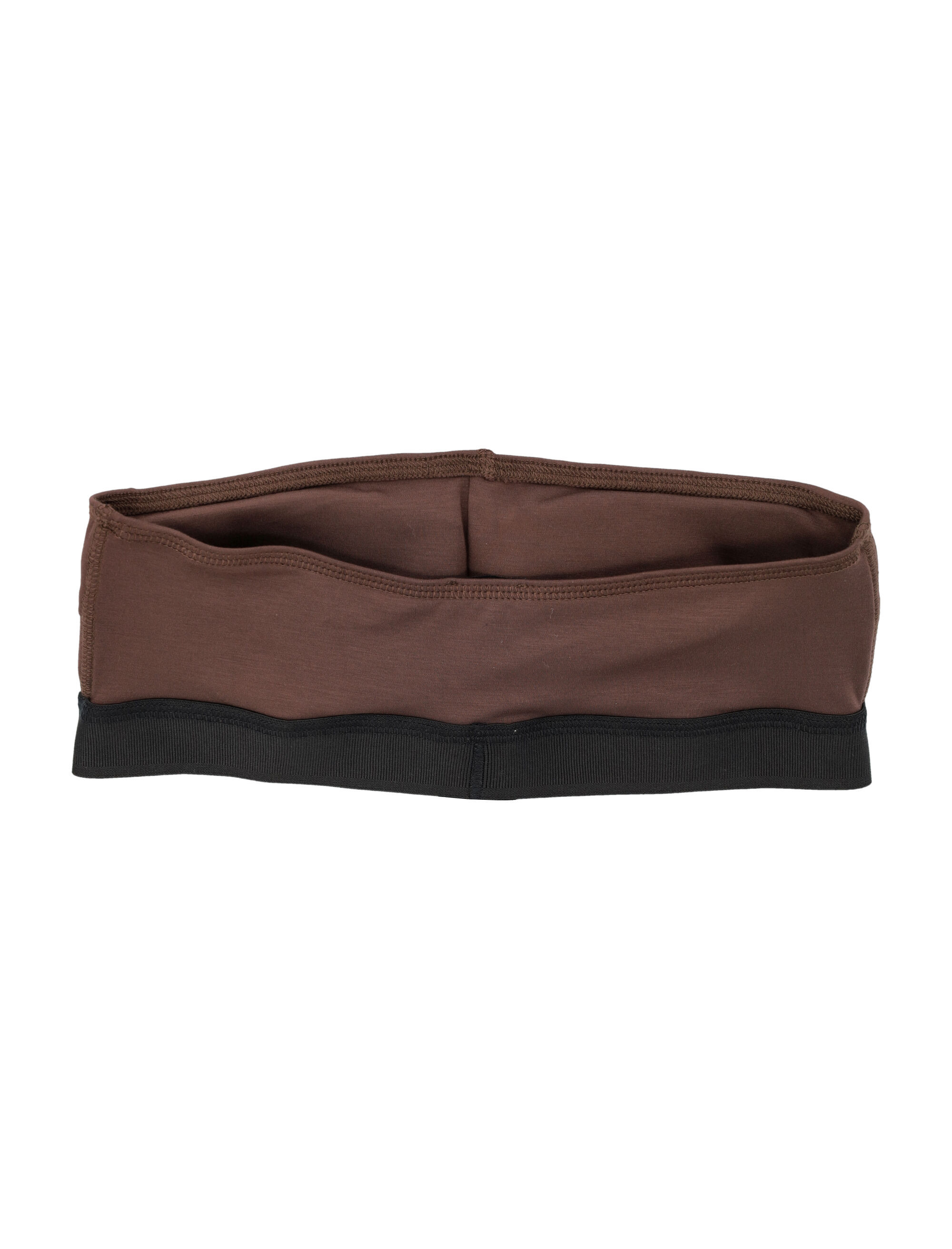 Tom Ford Logo Underband Strapless Bra In Brown