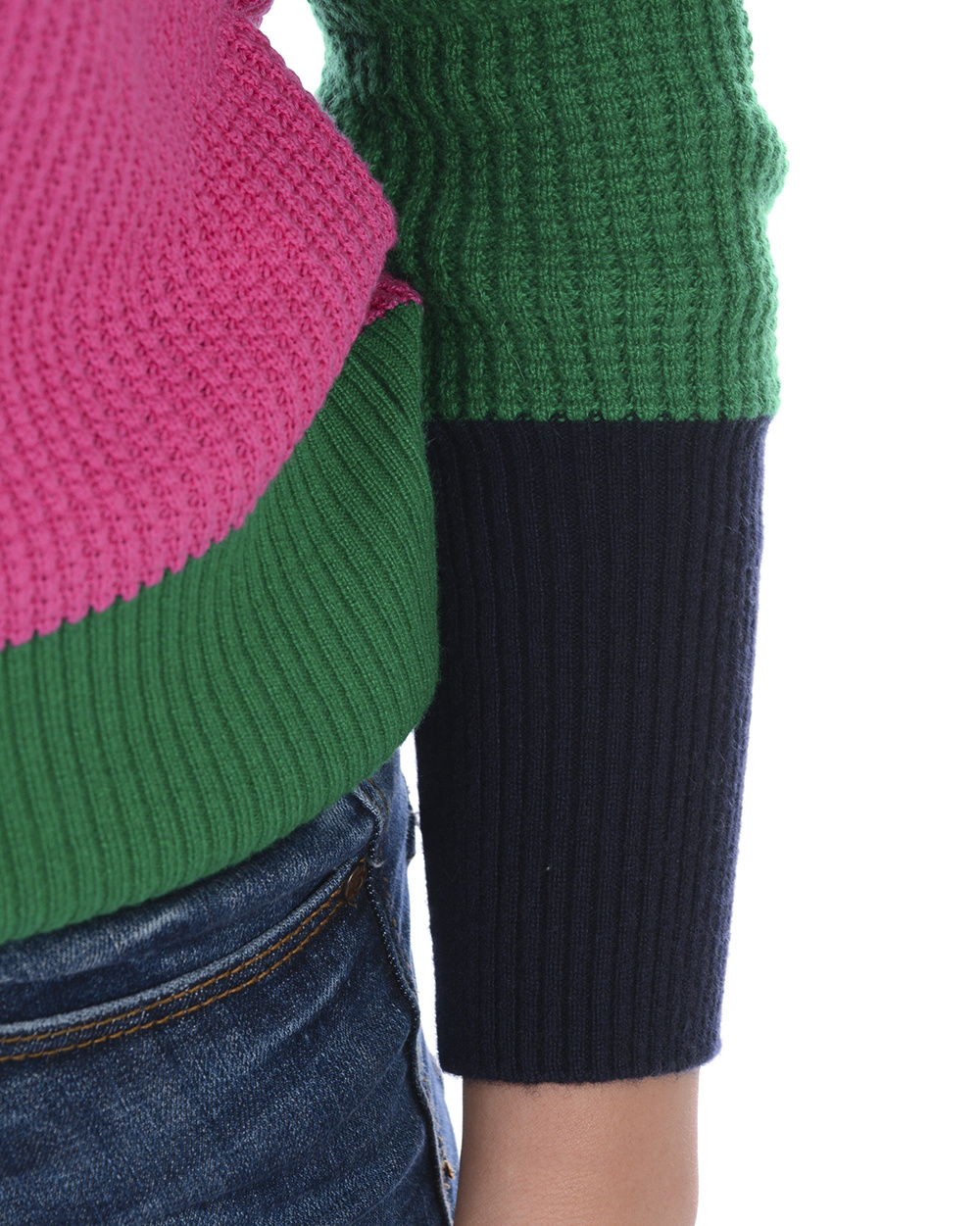 Kenzo Spliced Pullover In Multicolor