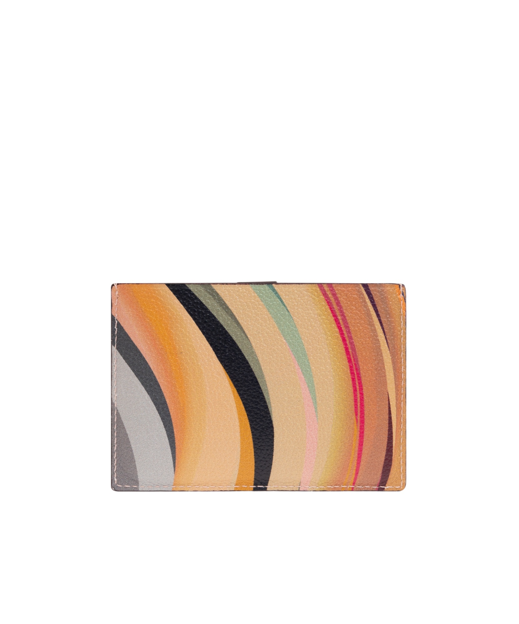 Paul Smith Women's 'dusky Swirl' Leather Pull-out Card Holder Multicolour In Multicolor
