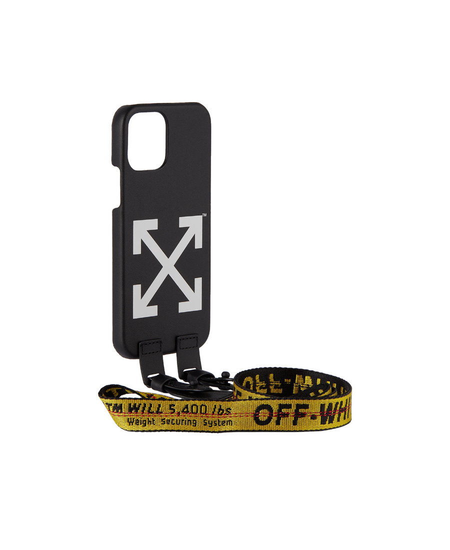 Off-white Industrial Belt Iphone 14 Pro Case In Black