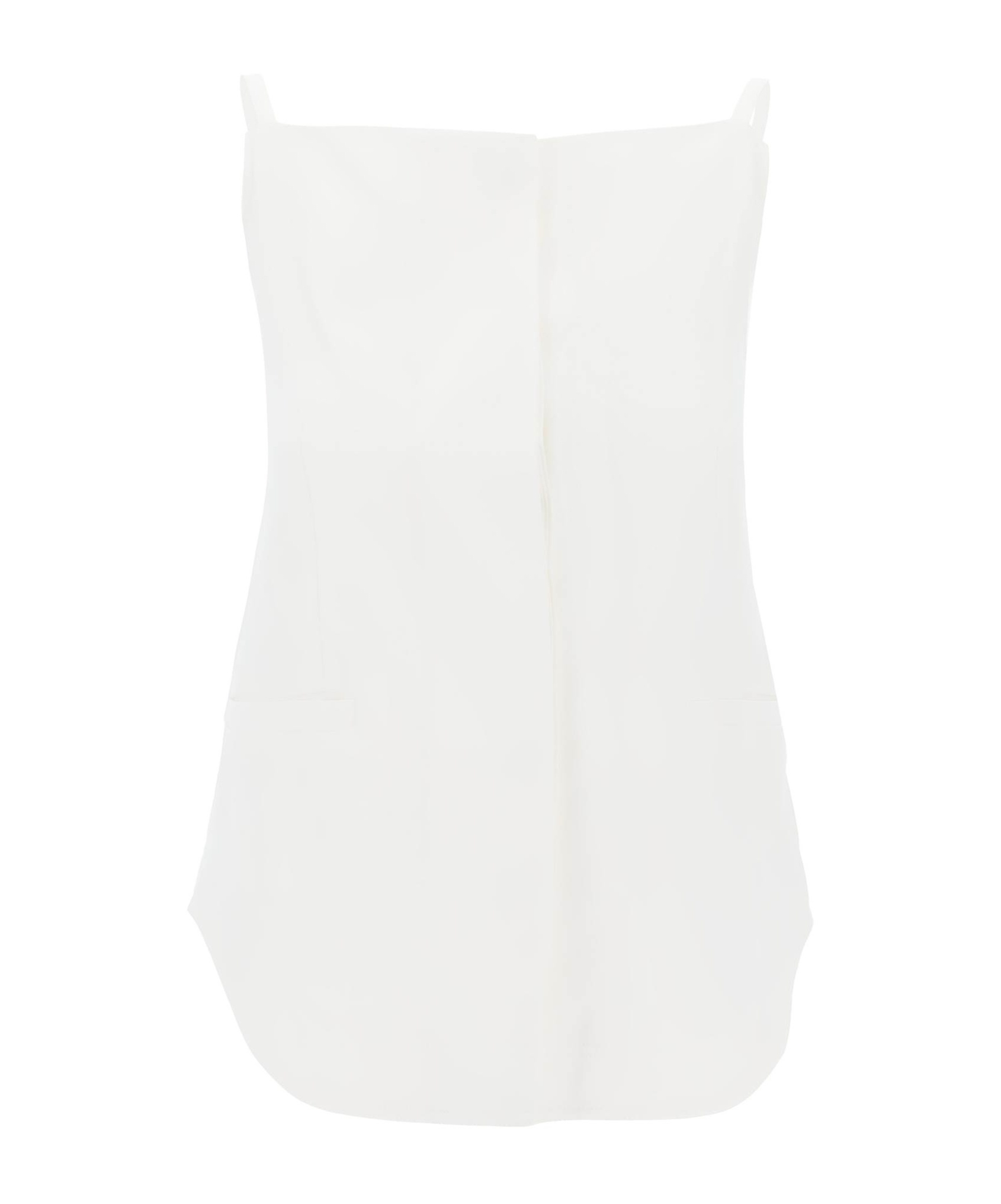 Loulou Studio Thin Shoulder Strap In White