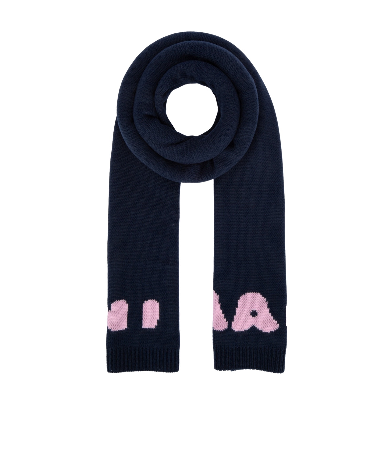 Marni Logo Scarf In Black