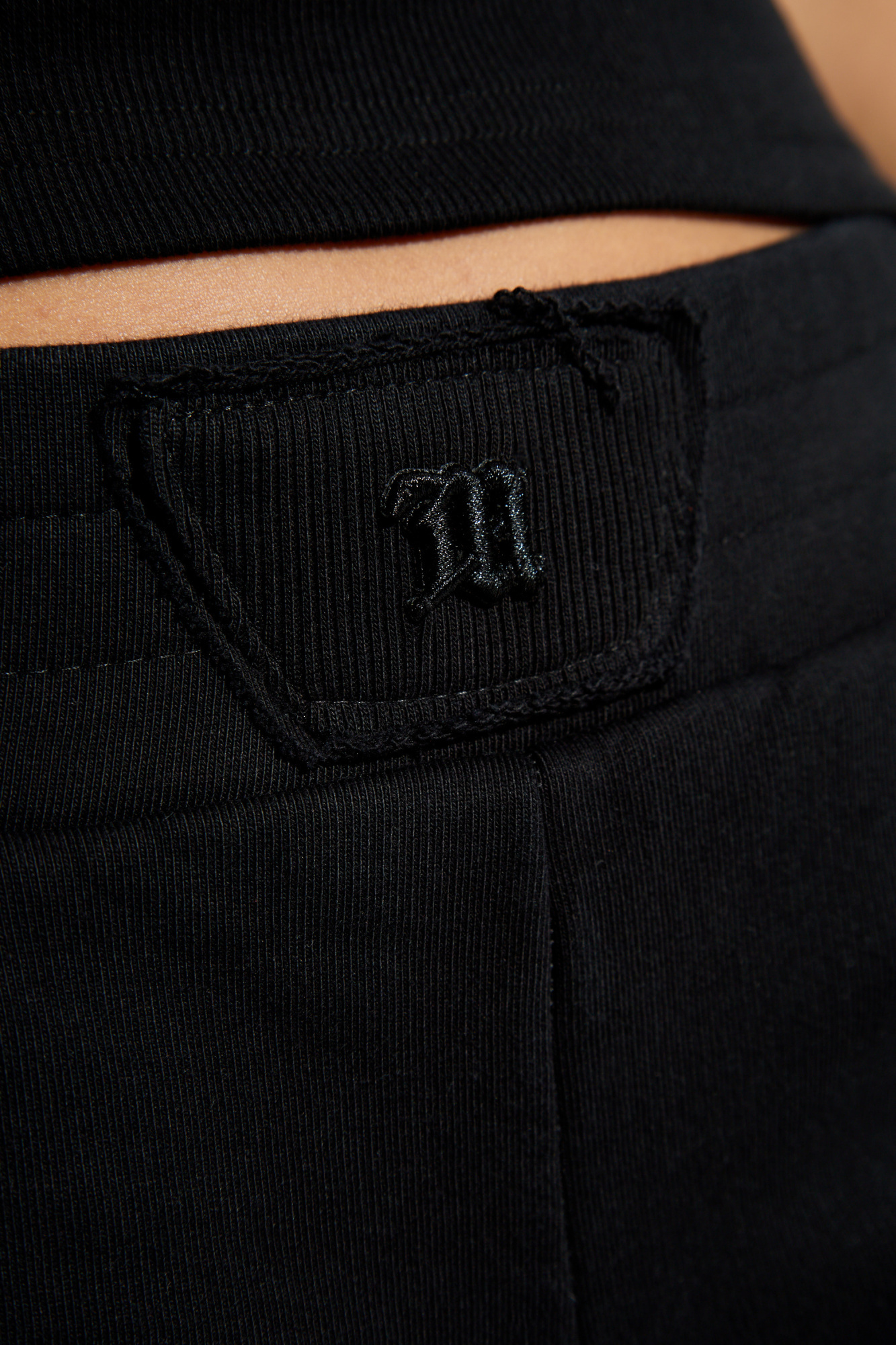 Misbhv Logo-embroidered Track Trousers In Black