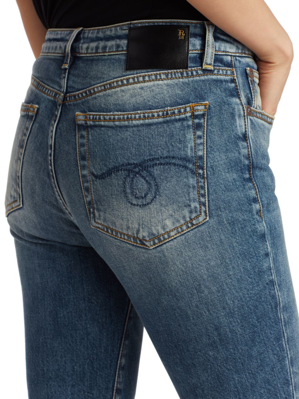 R13 Mid-rise Flared Jeans In Blue