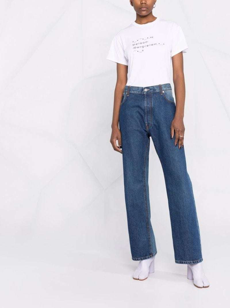 Maison Margiela Logo-print Cotton T-shirt In White