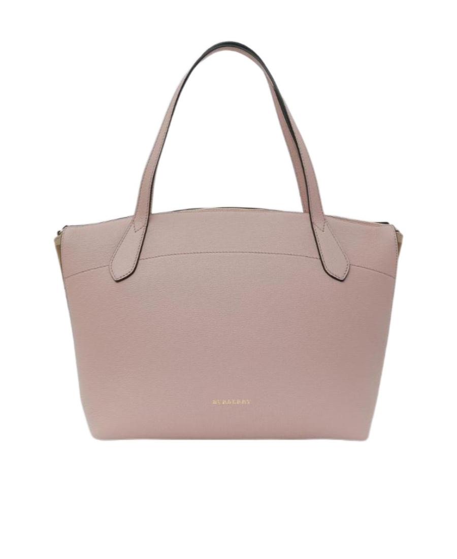 Burberry Logo Handbag In Nude