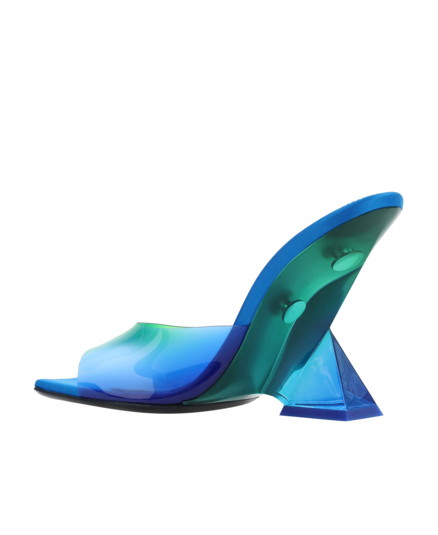 Attico Cheope 105mm Gradient-effect Mules In Blue