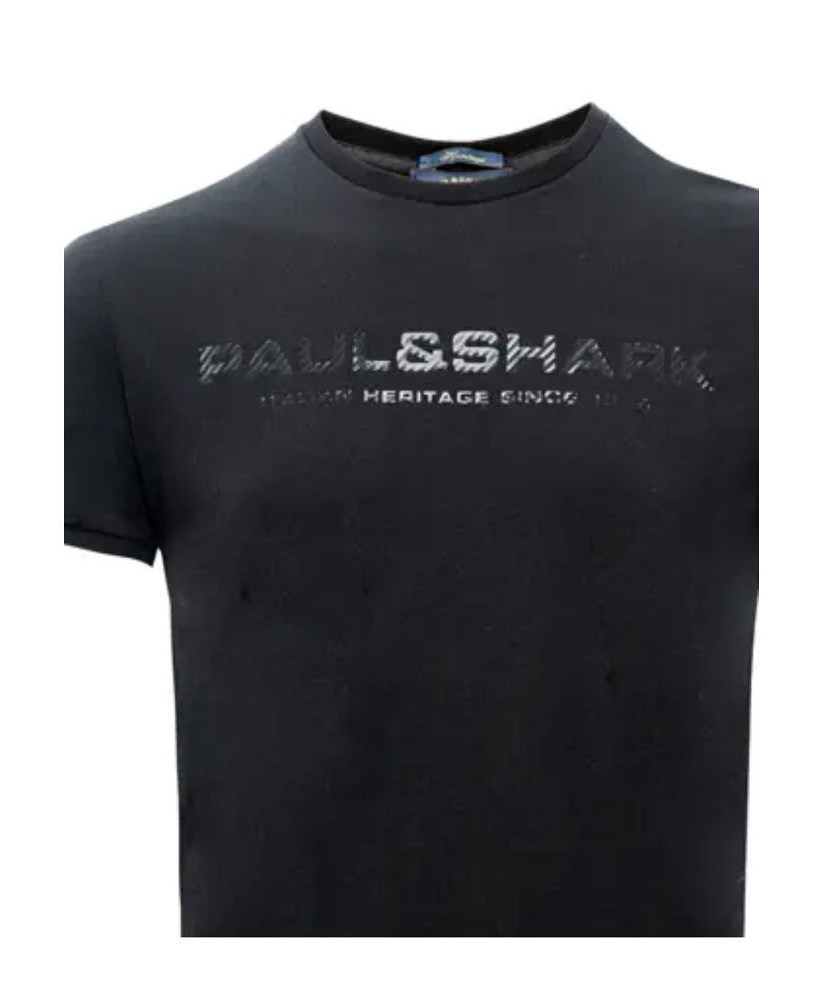 Shop Paul & Shark Logo Details T-shirt In Black