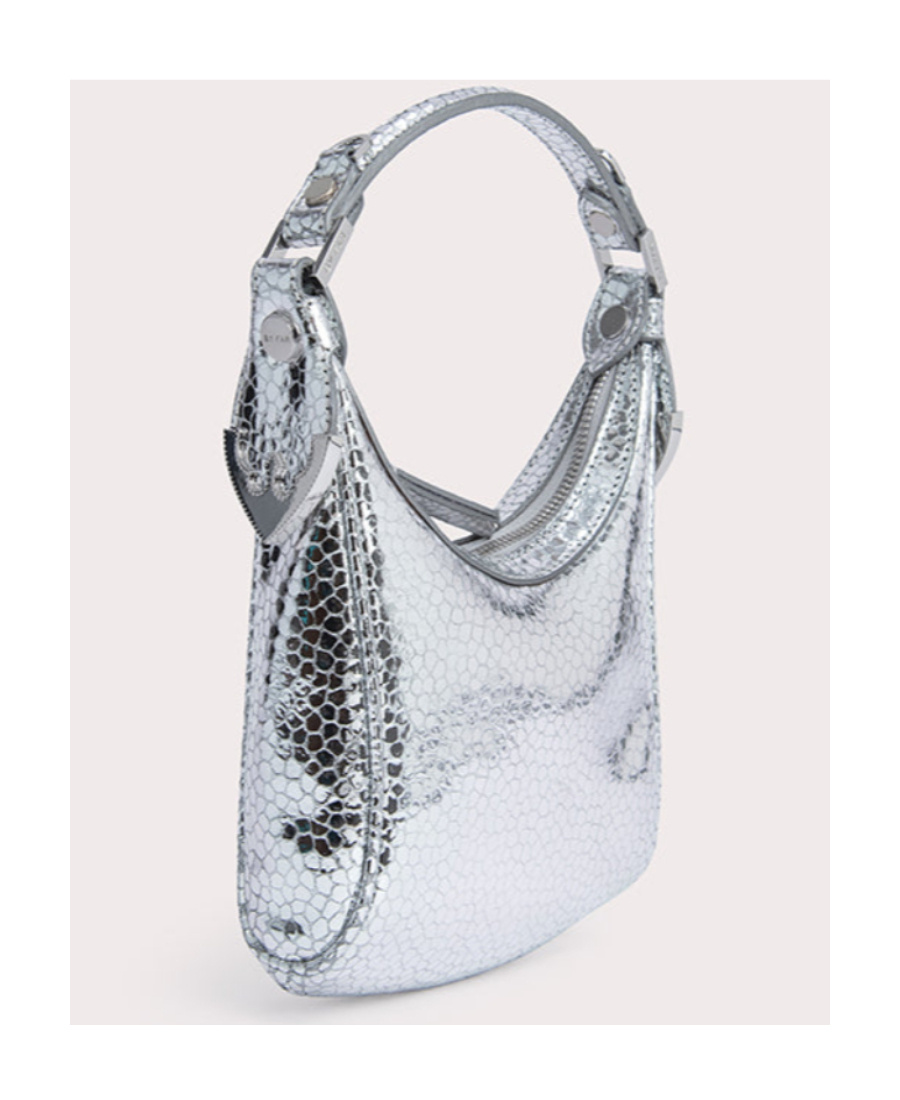 By Far Logo Shoulder Bag In White