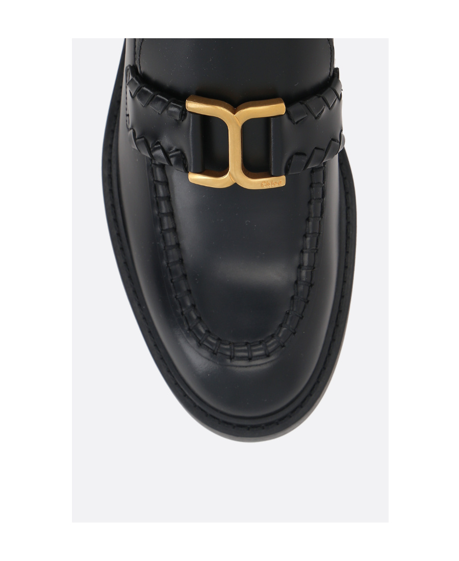 Chloé Chloe Marcie 65 Leather Loafers In Black