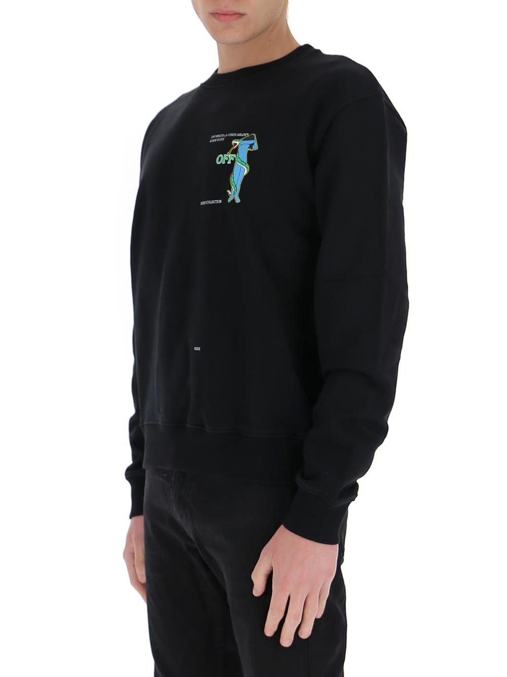 Off-white Arrows-motif Sweatshirt In Black