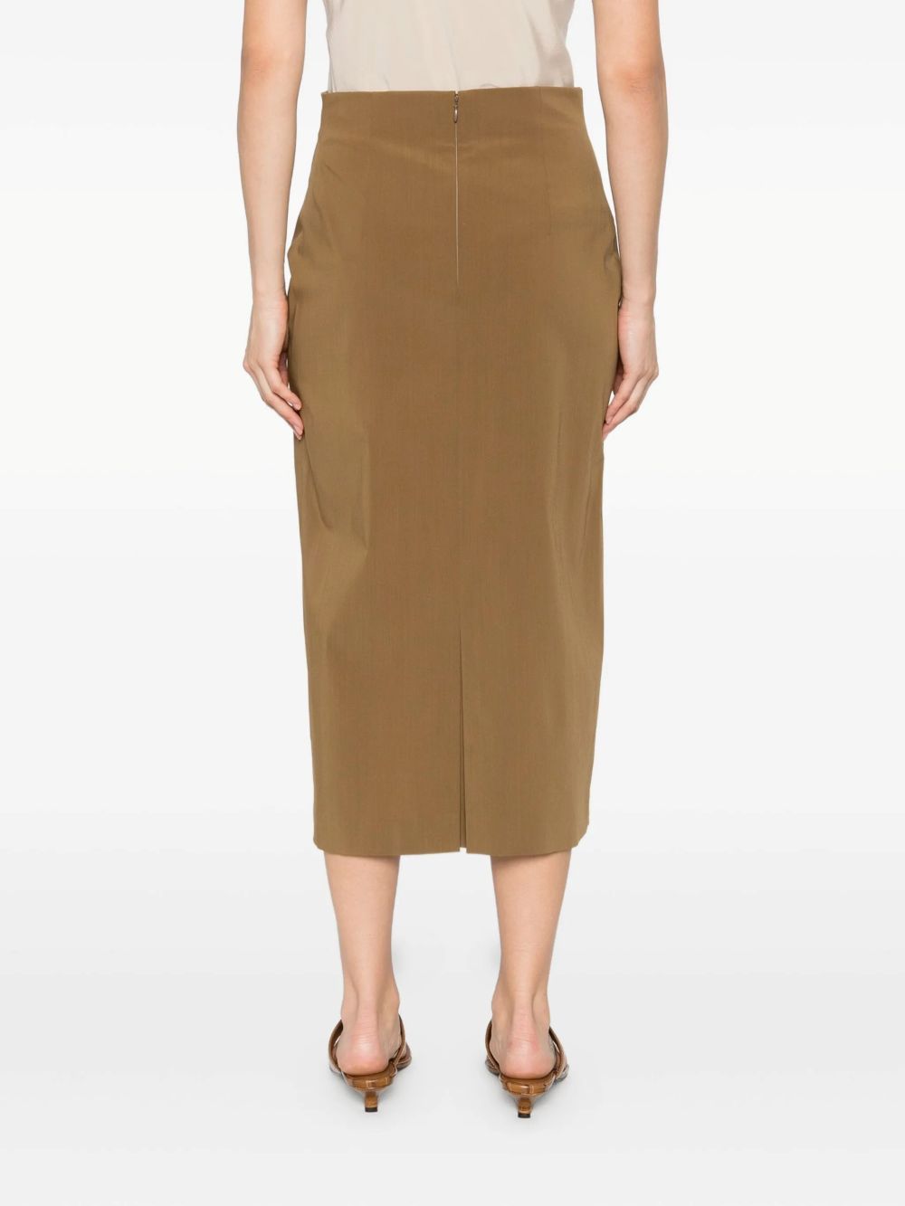 Alberta Ferretti Alberta Ferreti Elastan Skirt In Green