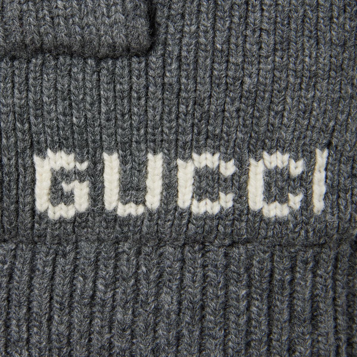 Gucci Lined Ribbed Wool Knitted Cardigan In Black
