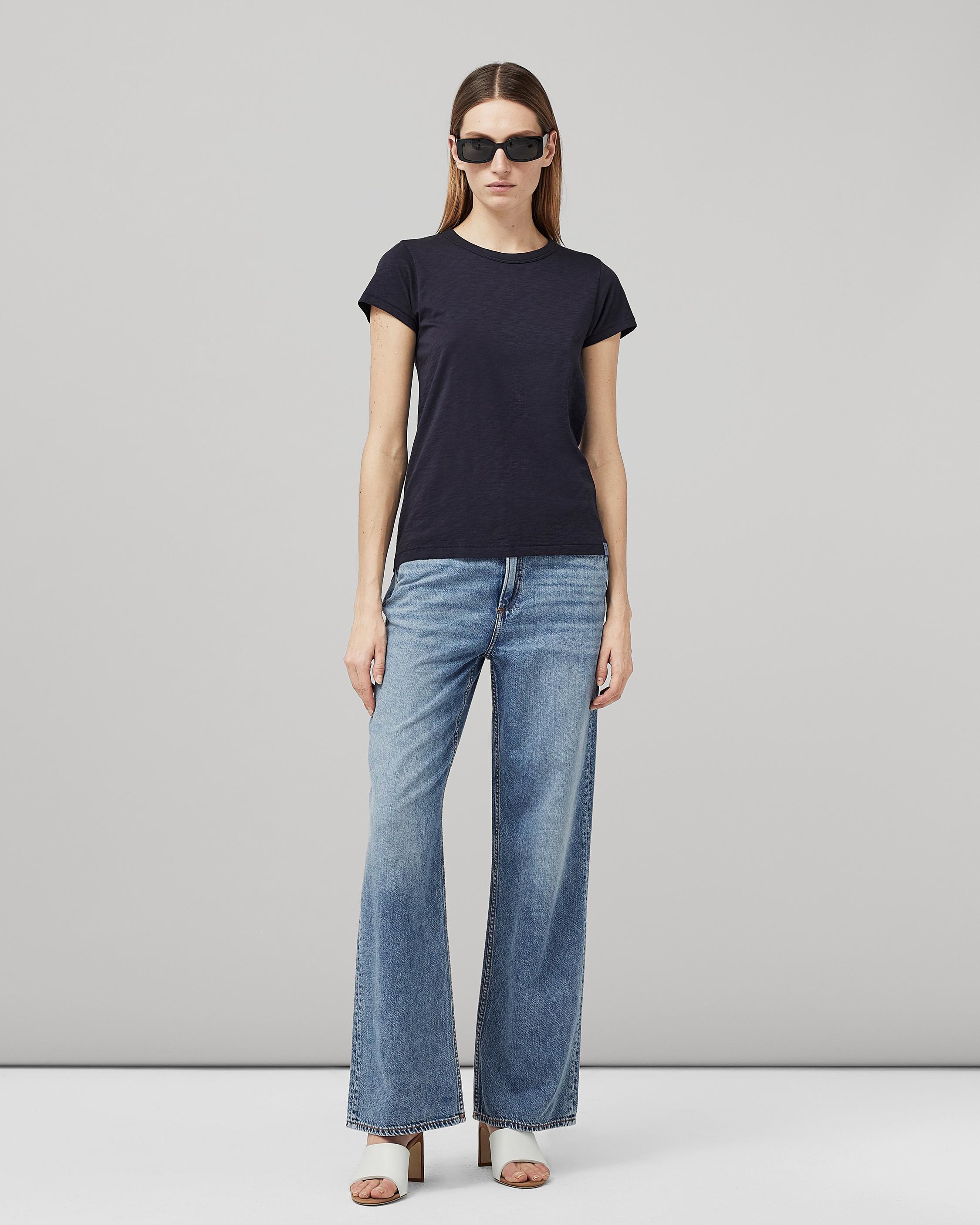 Rag & Bone Logo Short-sleeved T-shirt In Black