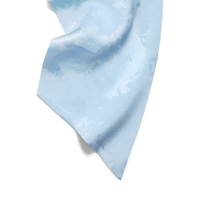 Balenciaga Women's Washed Crayon Scarf In Baby Blue In Brown