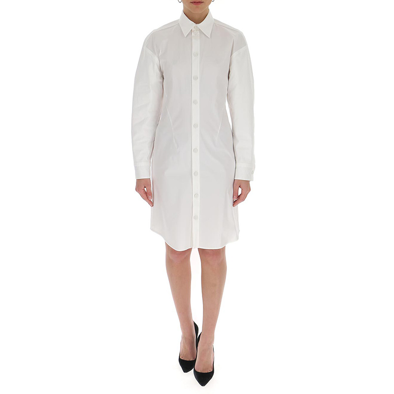 Bottega Veneta Shirt Dress In White