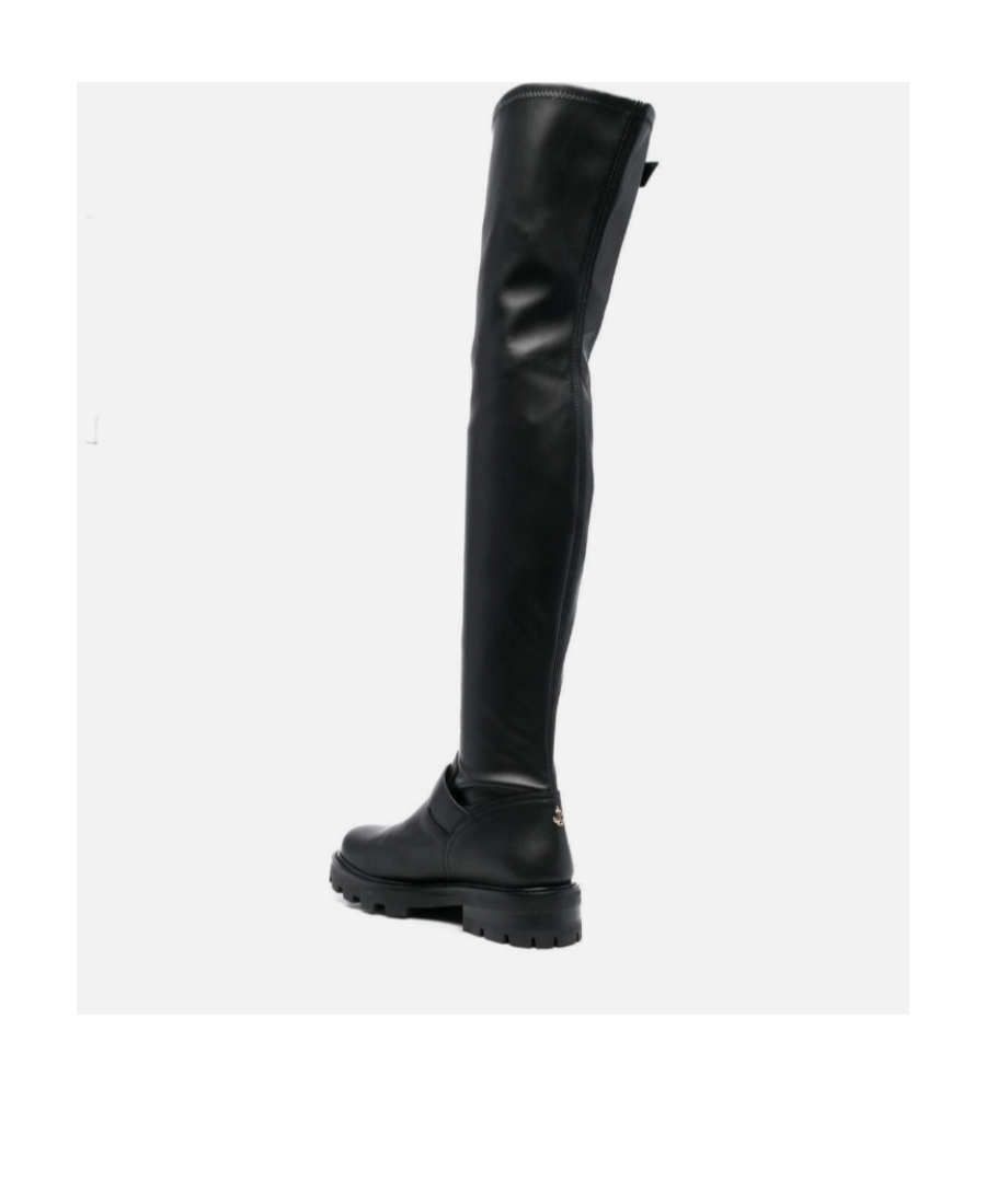 Jimmy Choo Woman Knee Boots Black Size 9 Textile Fibers In Black