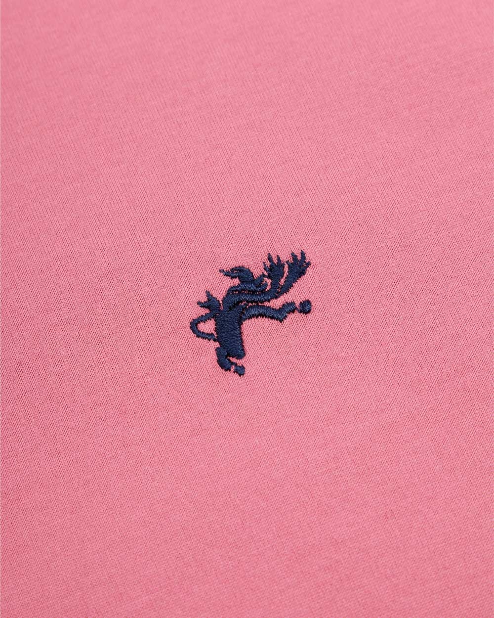 Dunhill Logo Embroidered T-shirt In Pink