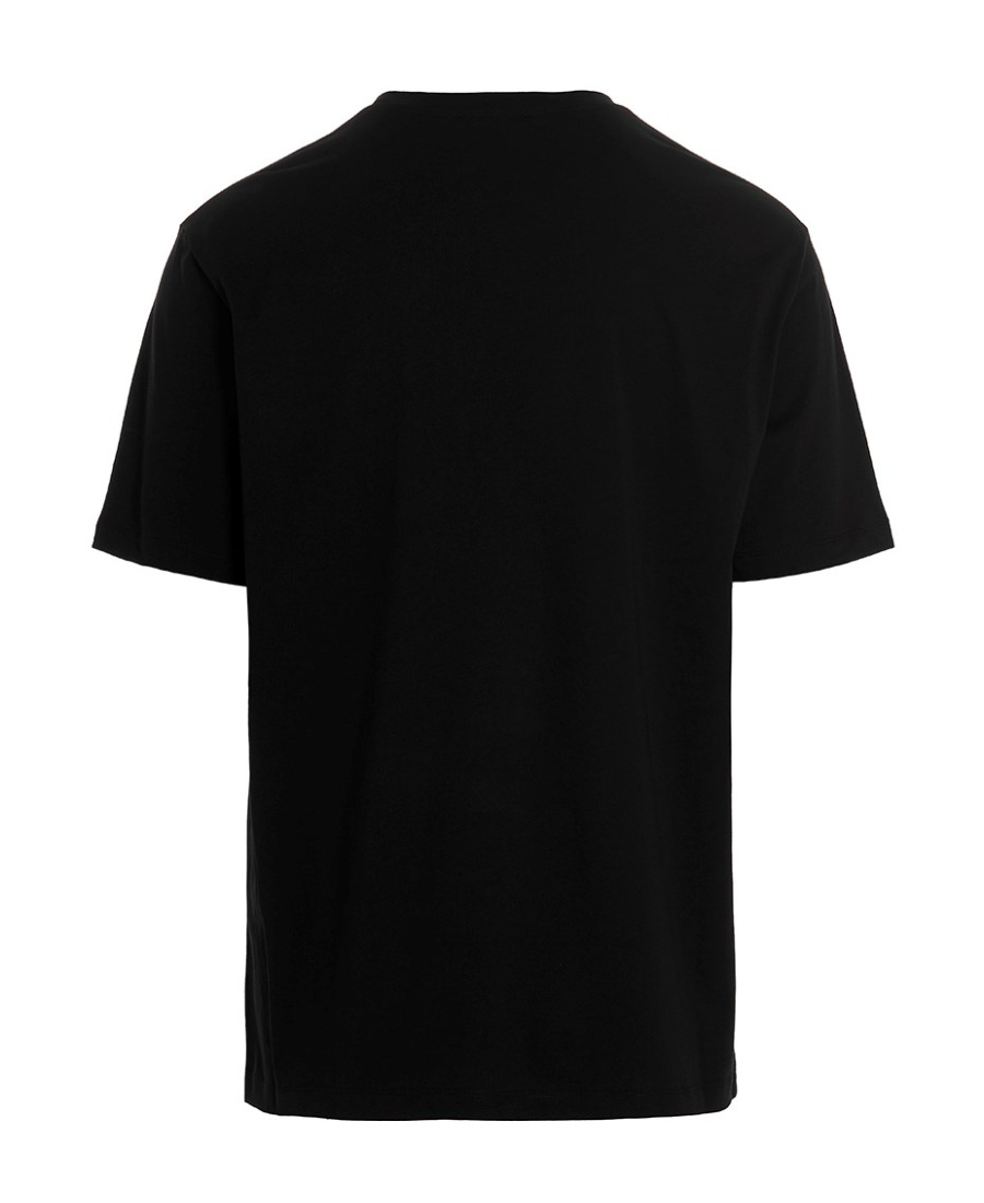 Balmain Cotton Jersey T-shirt With Logo Print And Classic Fit In Black