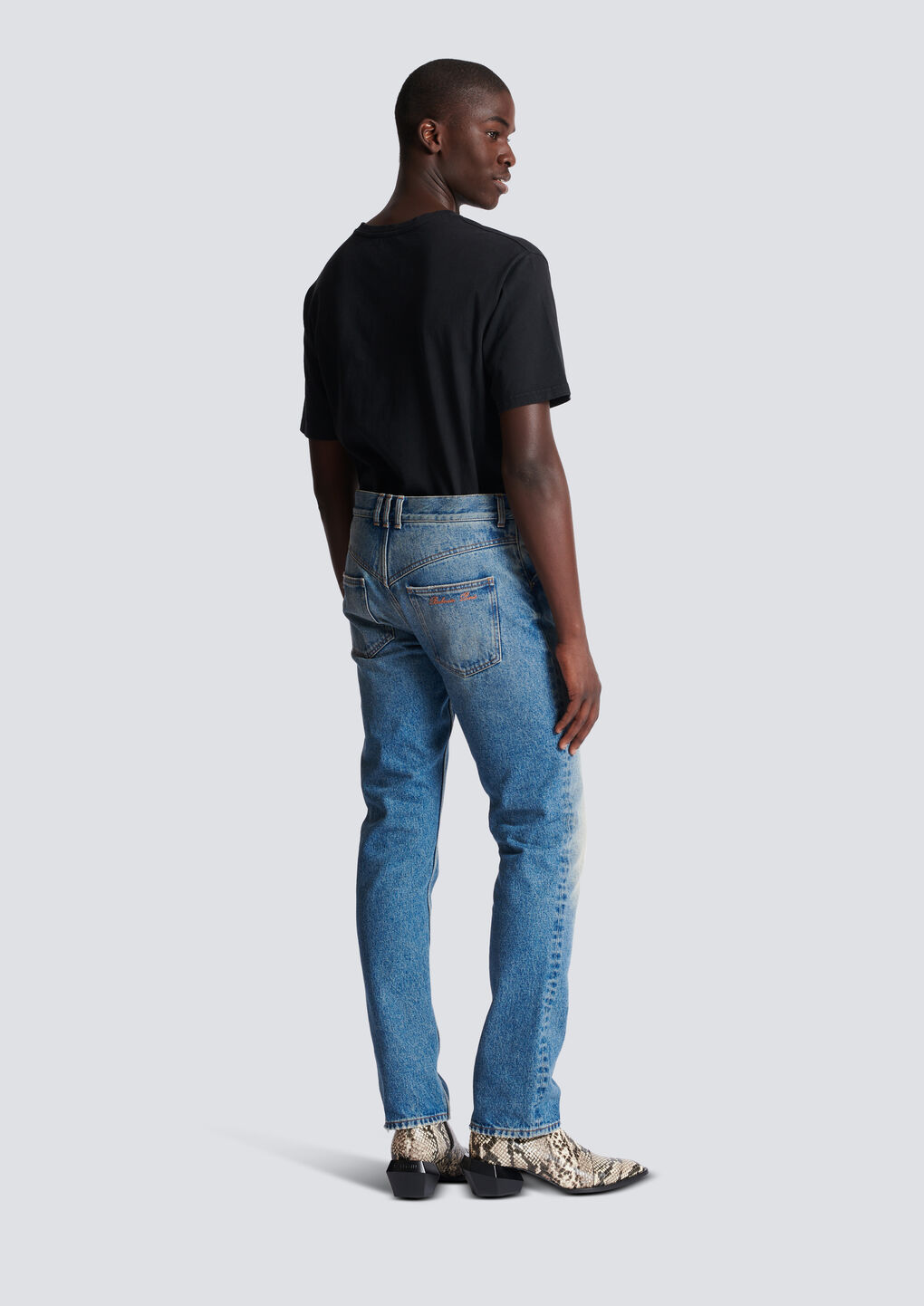 Balmain Mid-rise Straight-leg Jeans In Blue