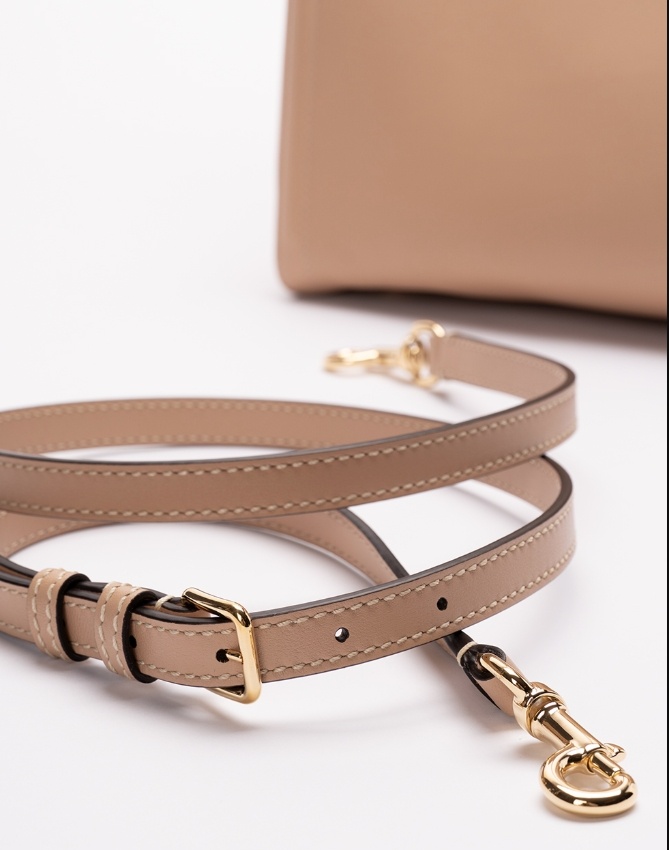 Valentino `antibes` Medium Tote Bag In Nude