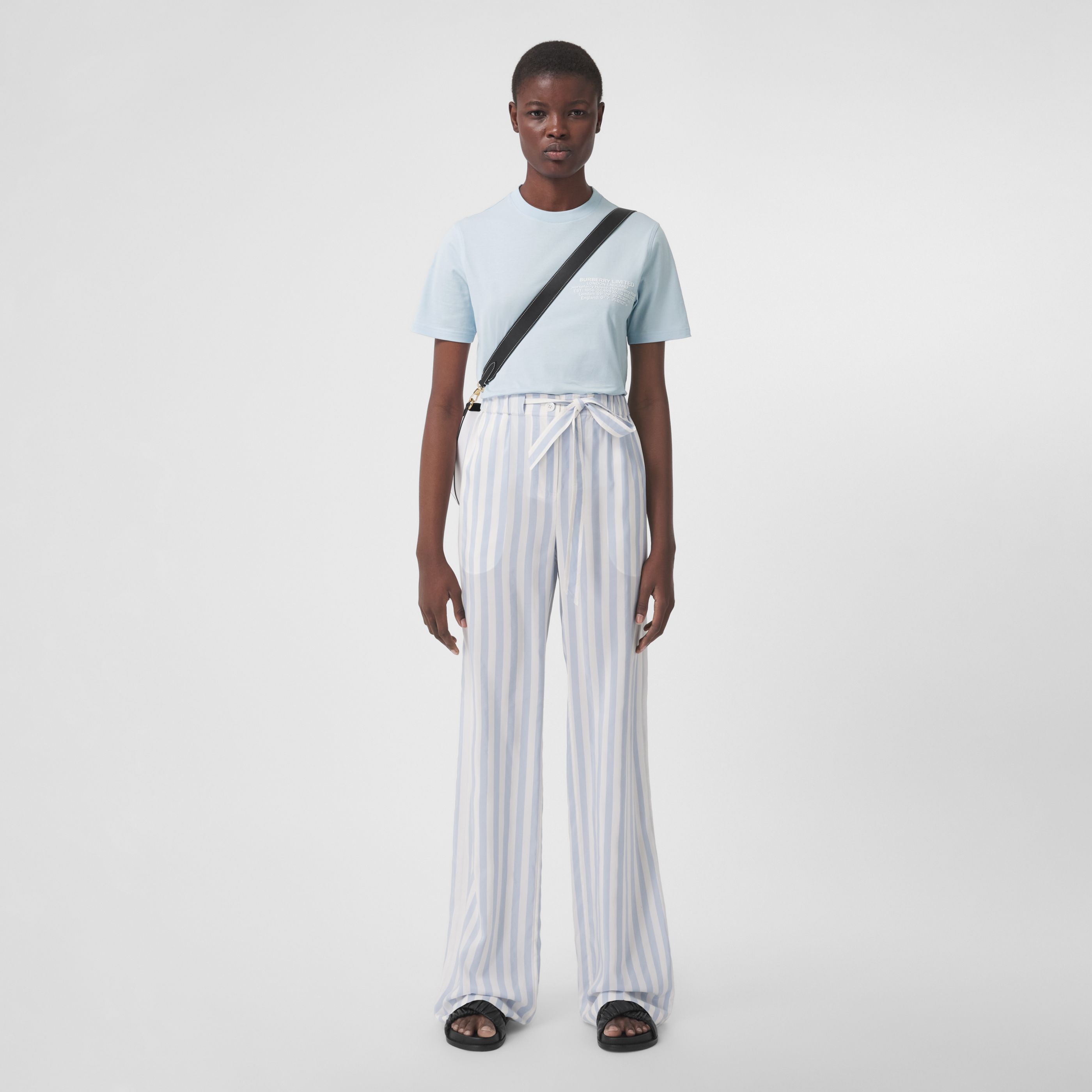 Burberry Location-print Cotton T-shirt In Multi
