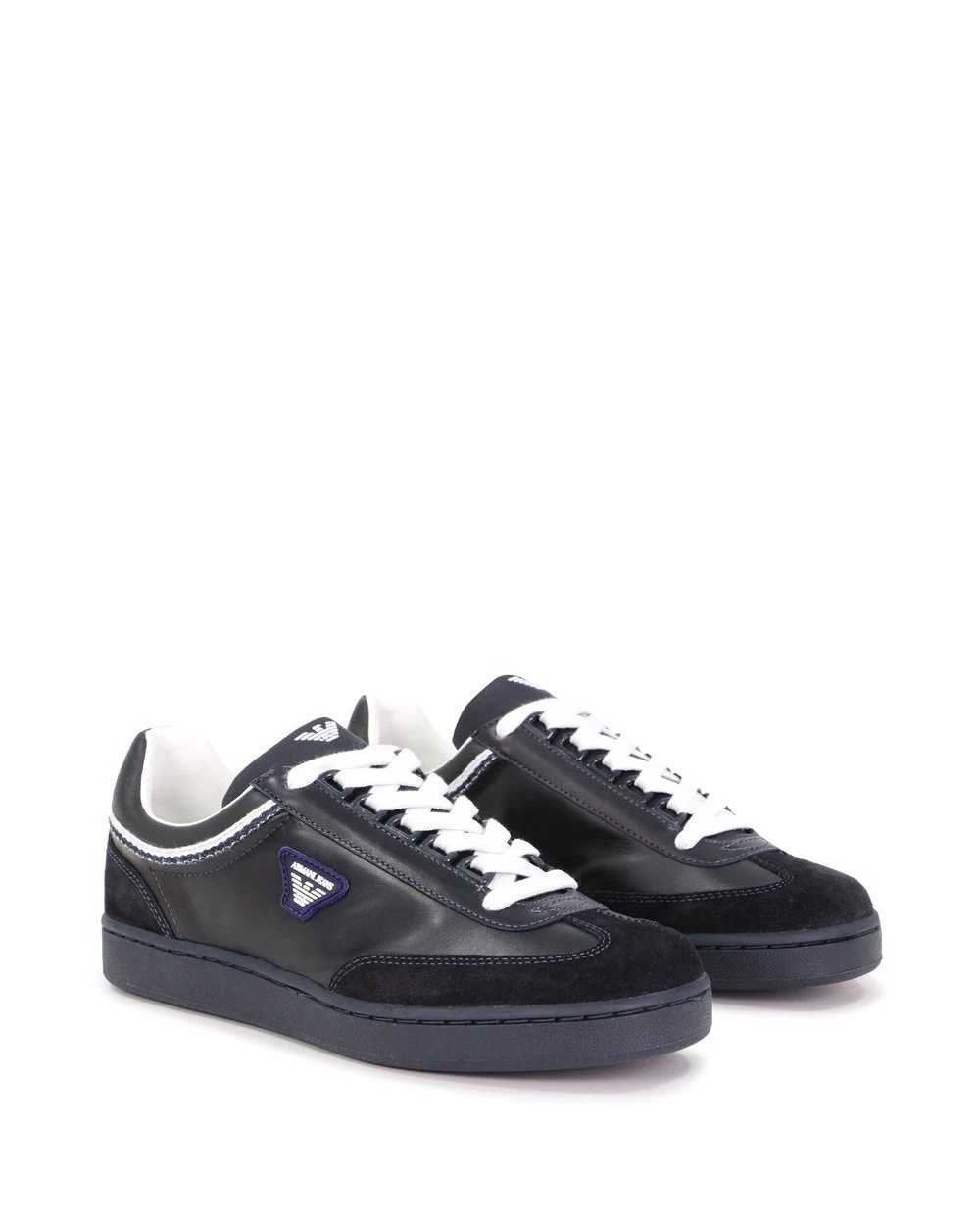 ARMANI JEANS LOGO LOW-TOP LEISURE SNEAKERS