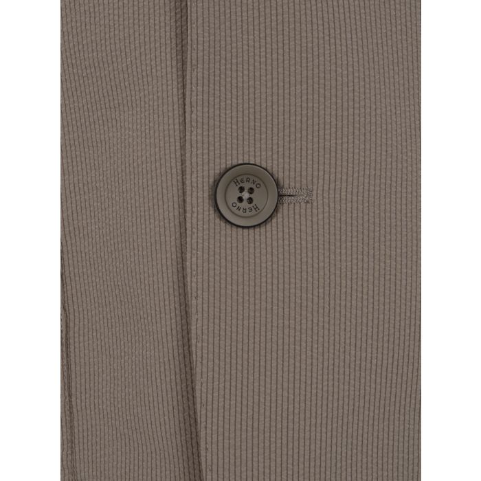 Herno Single-breasted Blazer In Green