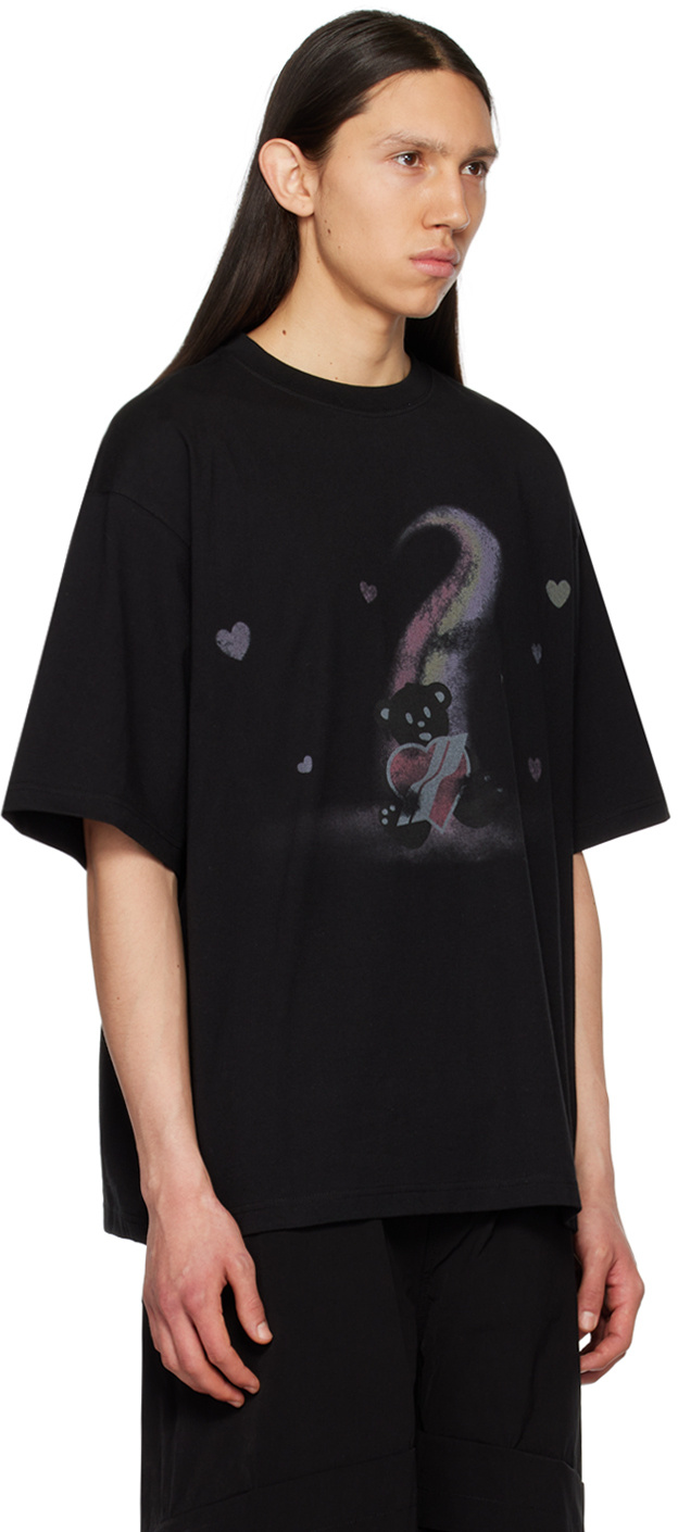 We11 Done Teddy Bear Graphic-print T-shirt In Black