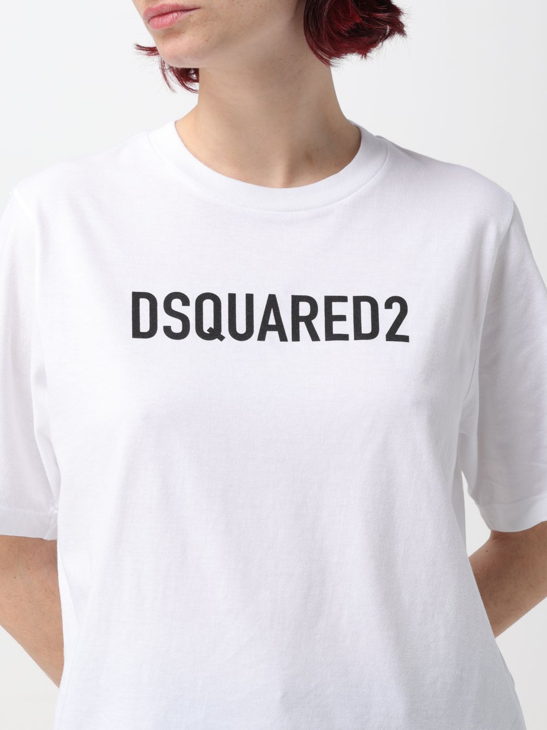 Dsquared2 Dsquared Woman White Cotton T-shirt