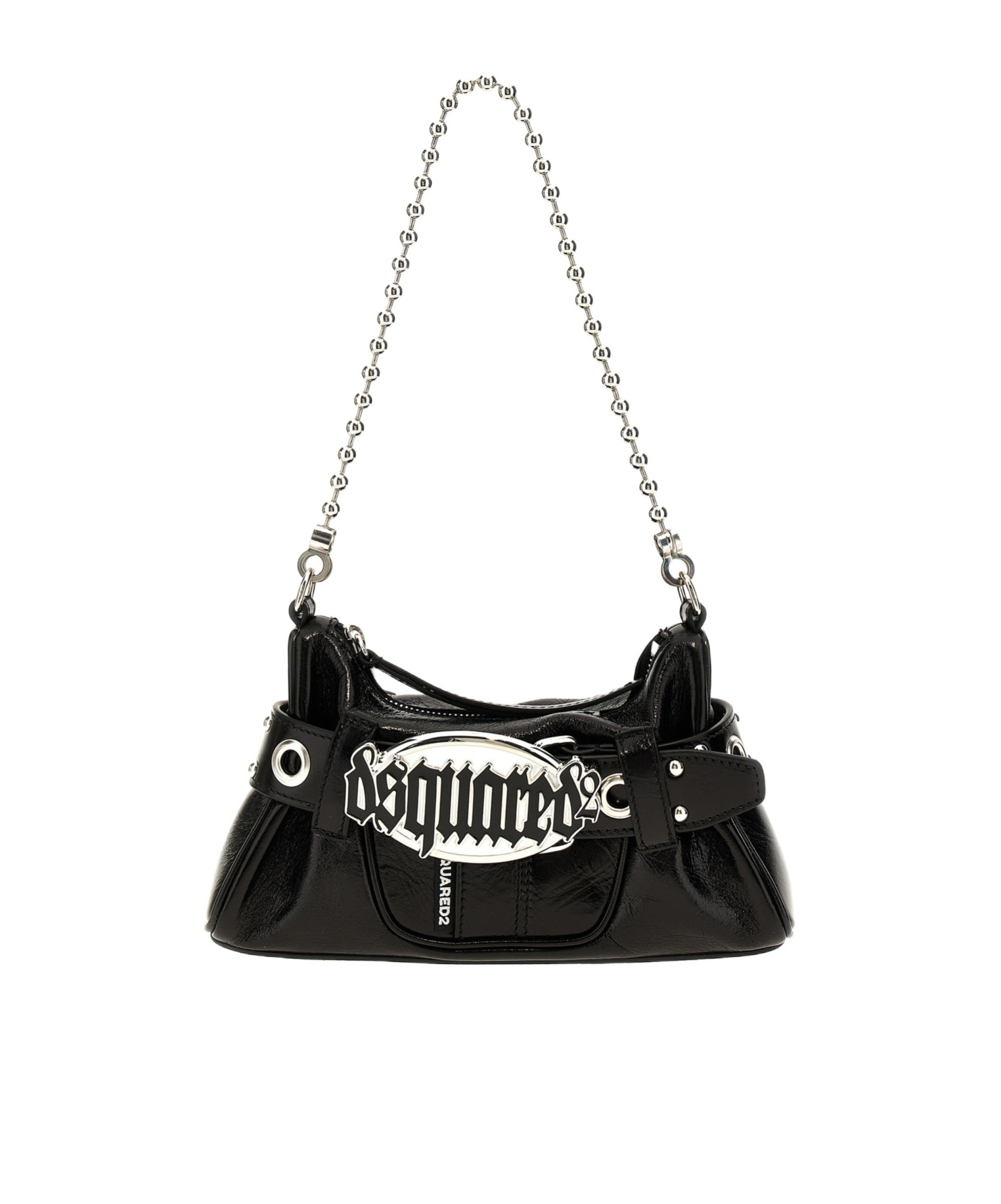Dsquared2 Gothic Leather Belt Bag In Black