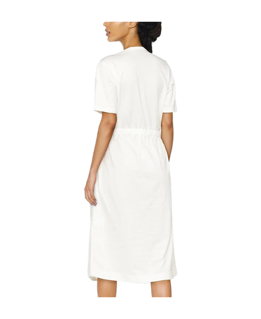 Moncler Logo Short-sleeved Dress In White