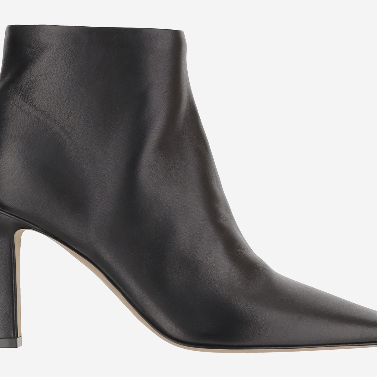 The Row Carla 80 Ankle Boots In Black