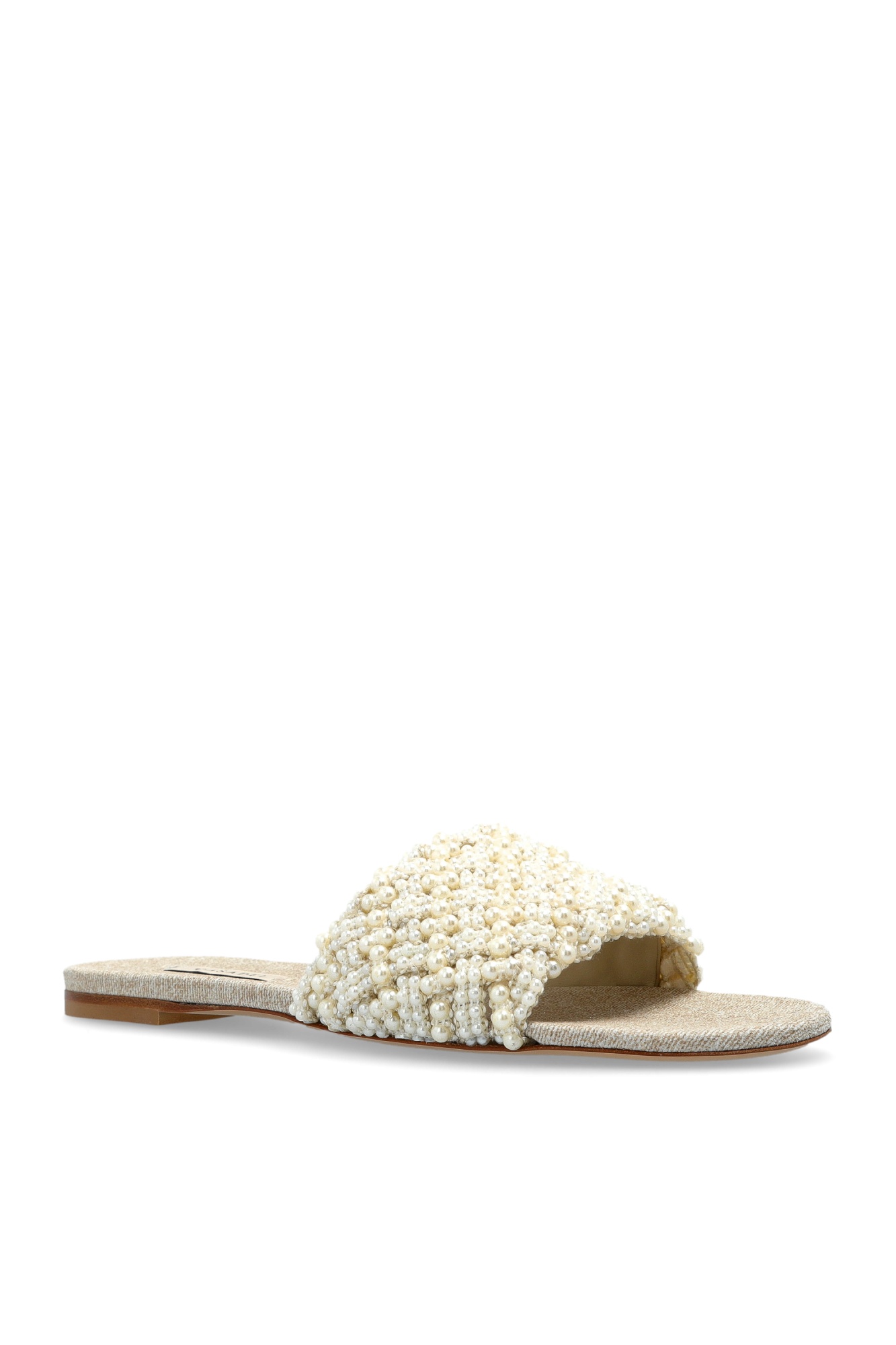 Casadei Pearlsway Flat Shoes In Neutral