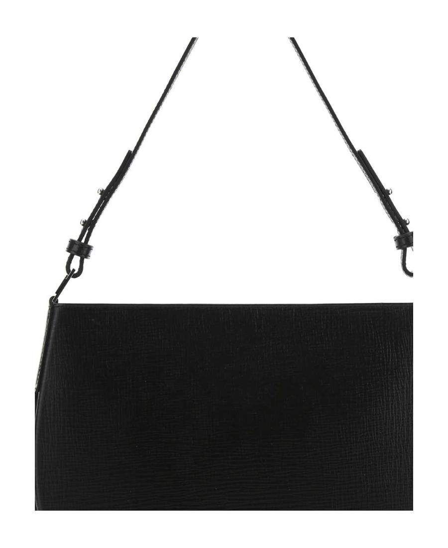 By Far Curved Silhouette Shoulder Bag In Black