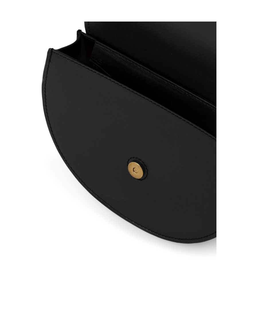 Chloé Chloe Marcie Mini Flap Leather Crossbody In Black