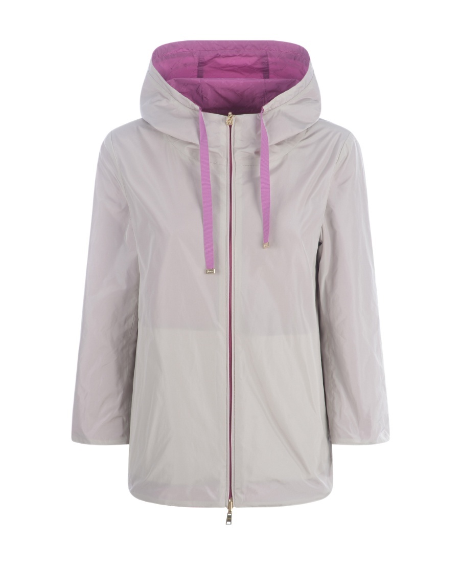Herno Reversible Zipped Hooded Jacket In Gray