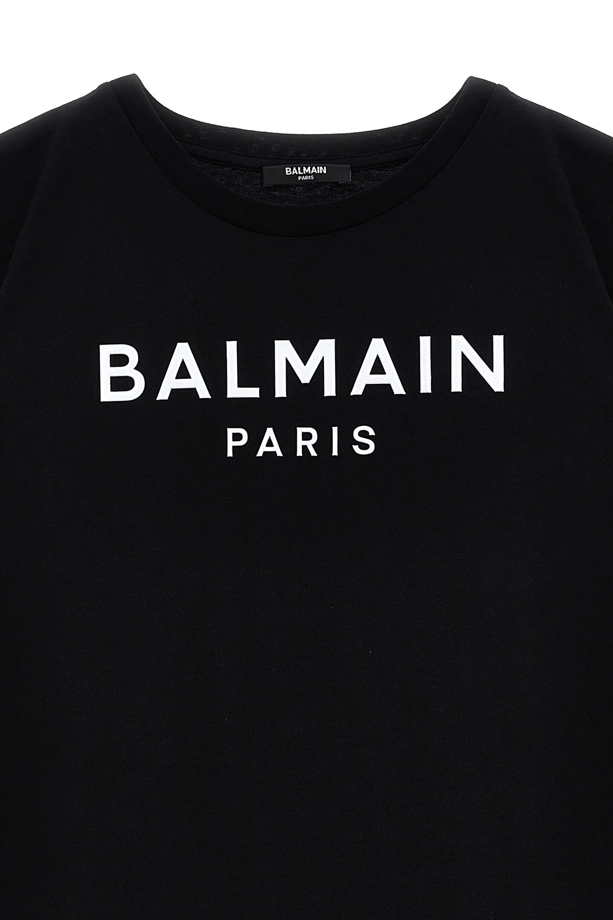 Balmain Logo-appliqué Dress In Black