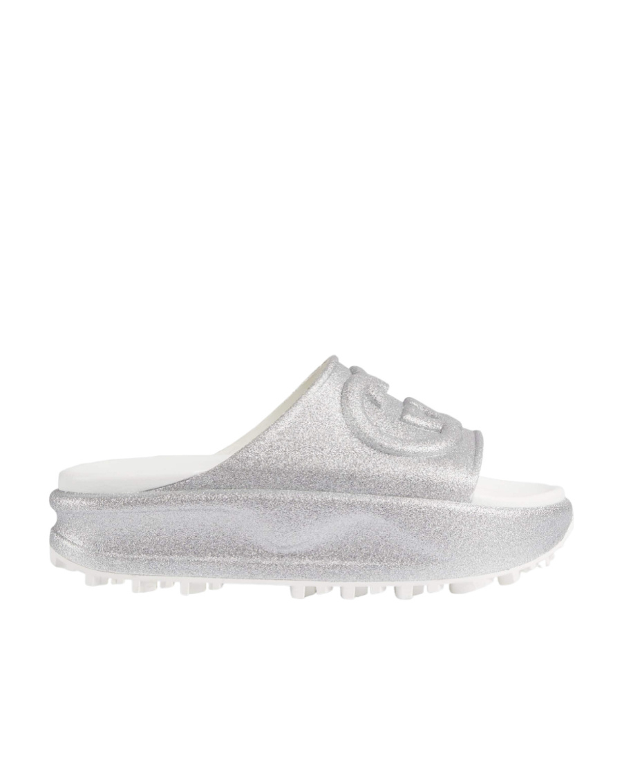 GUCCI INTERLOCKING G PLATFORM SLIDES
