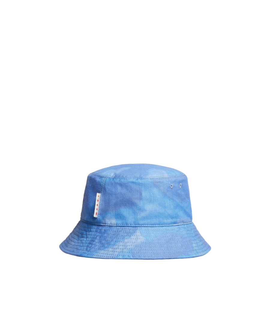 Marni Washed Bucket Hat In Blue