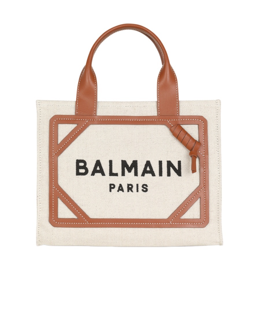 Shop Balmain B-army 42 Shoulder Bag In White