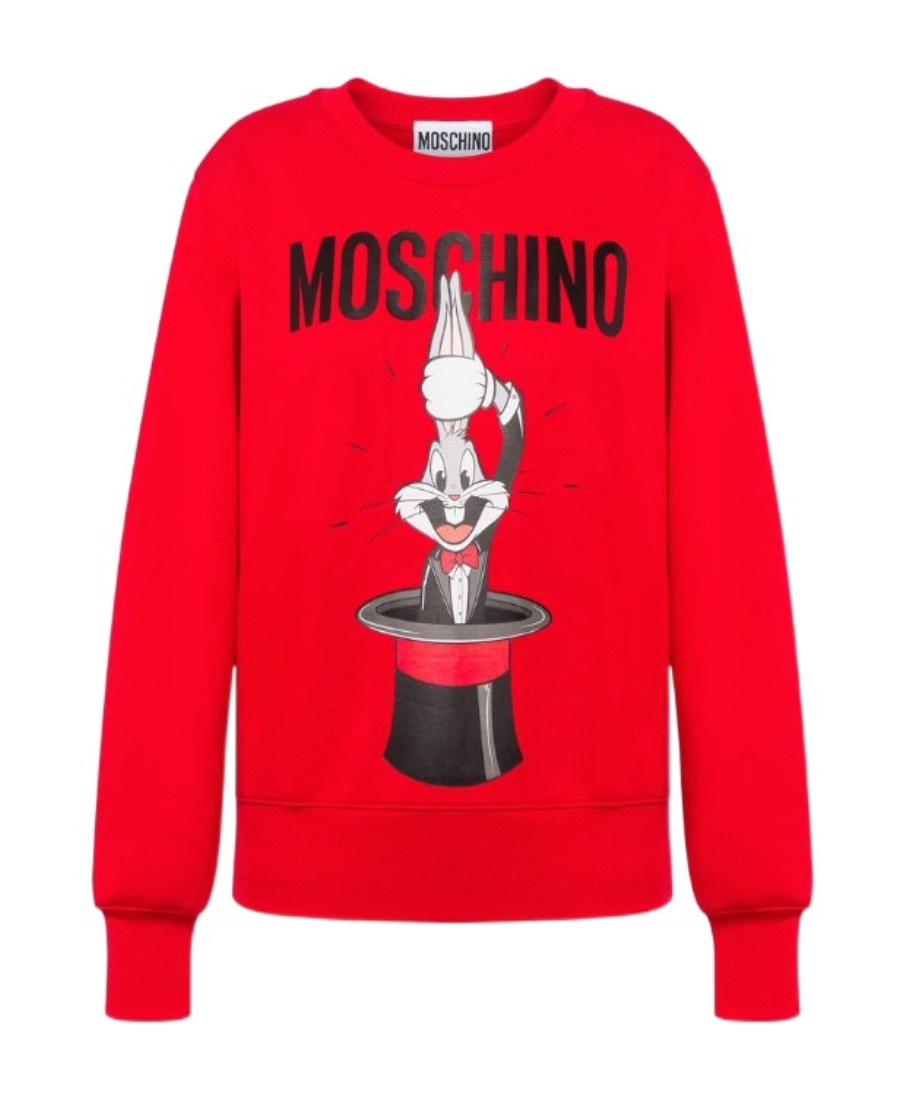Moschino Bugs Bunny Print Sweatshirt In Red