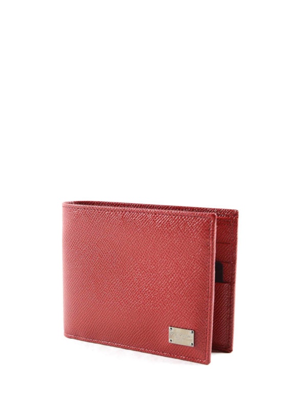 Dolce & Gabbana Logo Details Wallet In Red