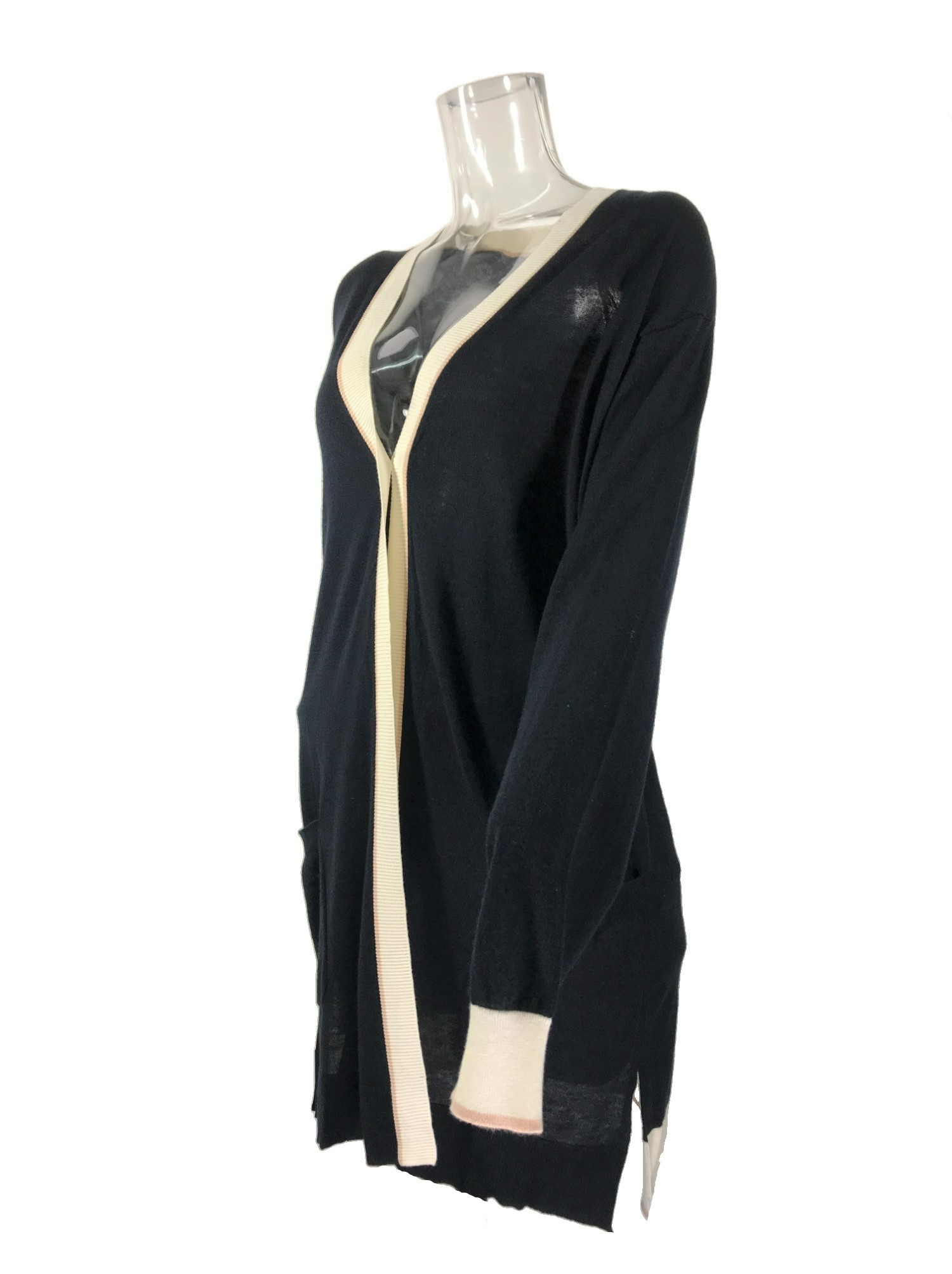 Max Mara Long-sleeved Knitted Cardigan In Black
